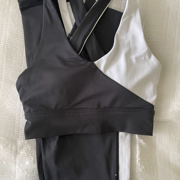Vici Tops Black And White Workout Set Poshmark